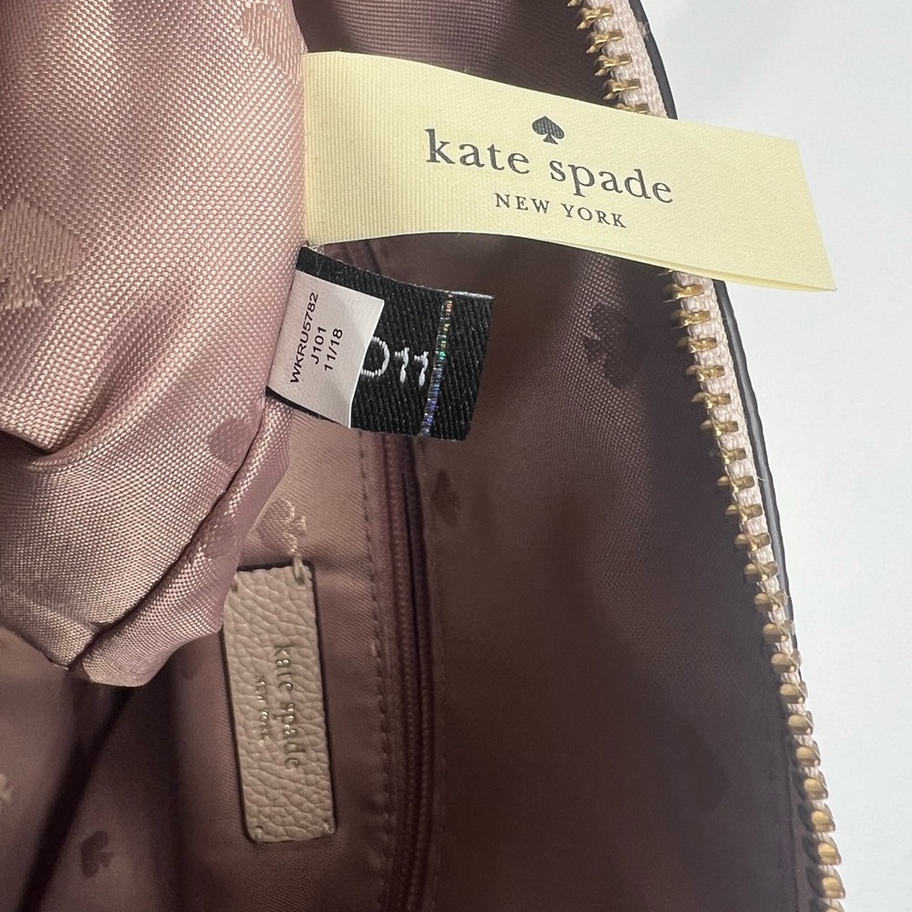 Kate Spade New York Larchmont Avenue Studded Mini Layla Satchel in Warm Beige - Picture 13 of 15